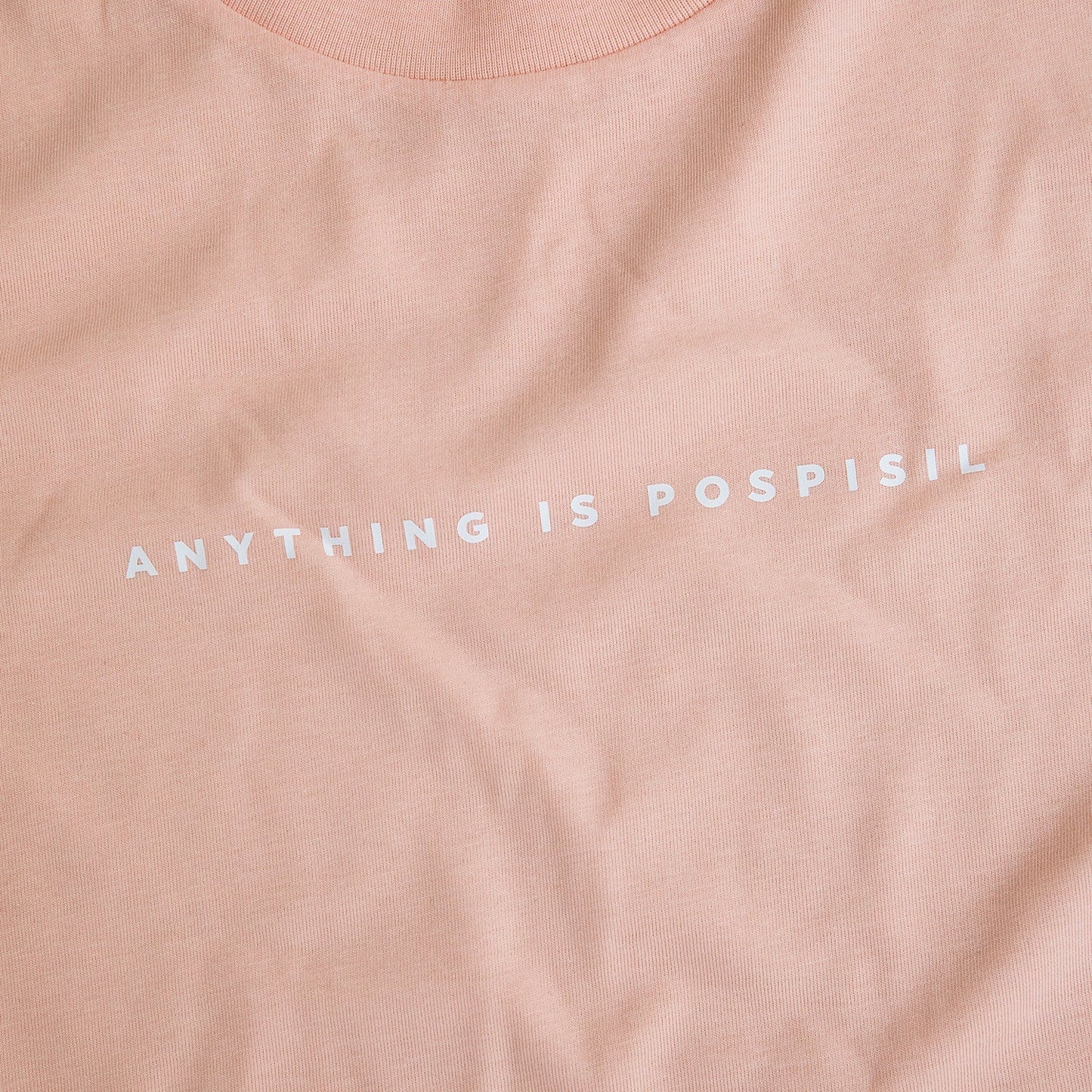 Women's "Anything is Pospisil" Shirt - Pale Pink